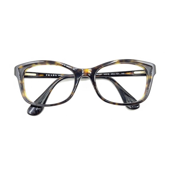 Prada VPR 05P 2AU-1O1 Tortoise Brown Eyeglasses Frames 52-18 140 Italy Designer - Picture 12 of 12